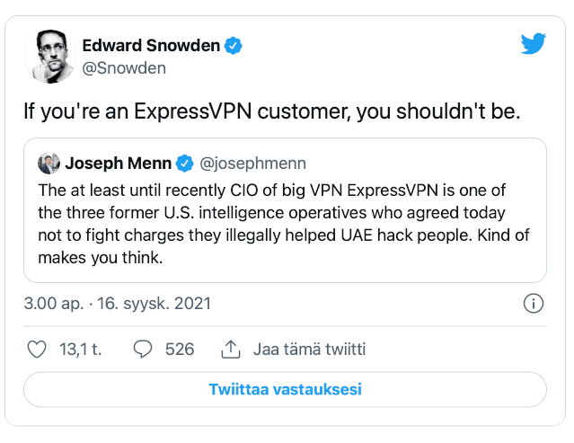 Edarw Snowden ExpressVPN